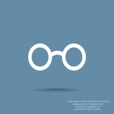 gözlük işareti vektör çizim 