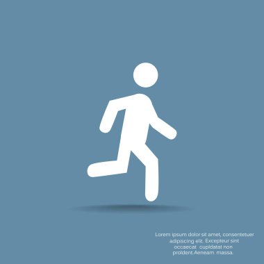 Erkek figürü çalışan simge vektör