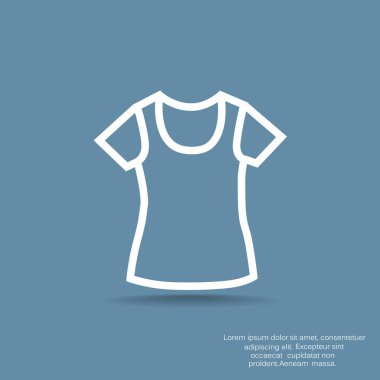Web tasarım T-shirt düz simgesi
