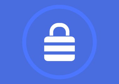   Düz simge, vektör resimlemesini kilitle