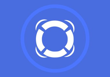 Lifebuoy işareti illüstrasyon vektör 