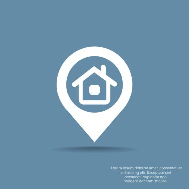 ev işareti illüstrasyon vektör 