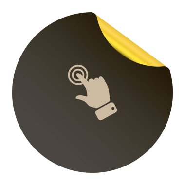 el işareti vektör çizim 