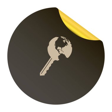 Dünya düz simge web tasarımı için