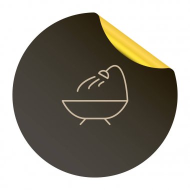 Duş işareti illüstrasyon vektör 