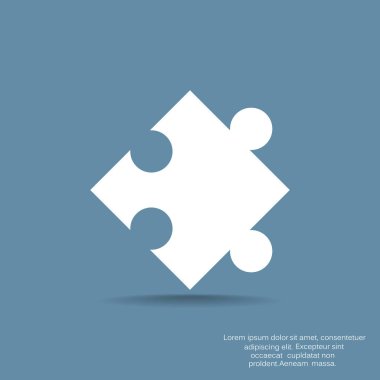 Web tasarımı için düz simgesi bulmaca