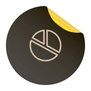 İş diyagramı düz simgesi web tasarımı için