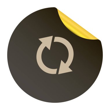 döndürme oklarını bir daire web simgesi. vektör tasarımı