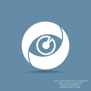 göz doktoru göz işareti illüstrasyon vektör 