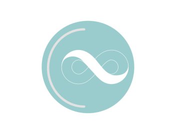 Sonsuzluk işareti illüstrasyon vektör 