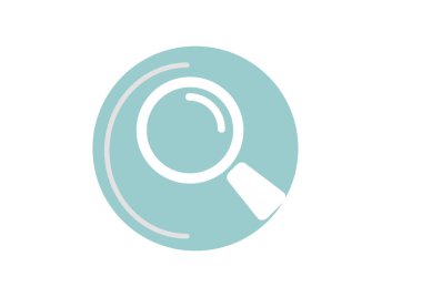 Büyüteç işareti illüstrasyon vektör 