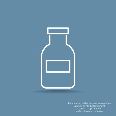 Web tasarımı için ilaç düz simgesi