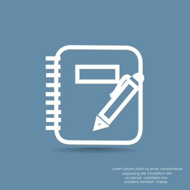 Eğitim simgesi vektör illüstrasyonu 