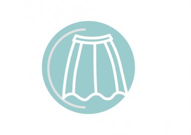 giysi simgesi vektör illüstrasyonu 