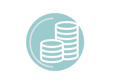 İş düz simgesi, vektör illüstrasyonu