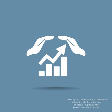 Web iletişim ve el simgesi. vektör tasarımı