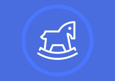 at oyuncak vektör çizim 