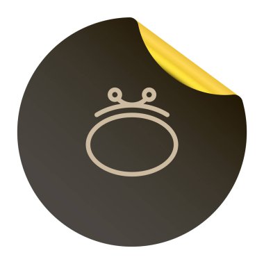 cüzdan düz simgesi, vektör illüstrasyonu