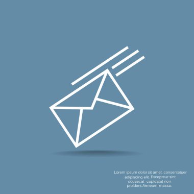 e-posta web simge vektör çizim