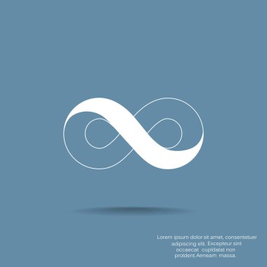 Sonsuzluk işareti illüstrasyon vektör 