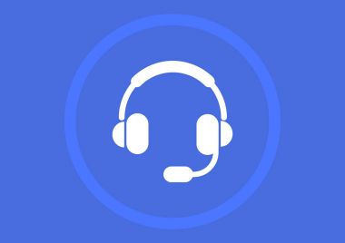 Kulaklık garniture web simgesi, anahat vektör çizim