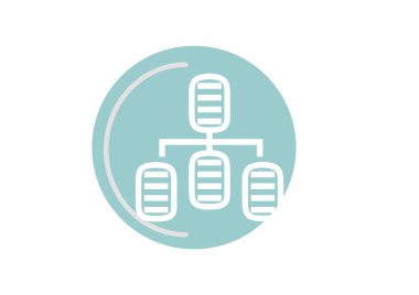 bilgi değişimi simgesi, vektör çizim