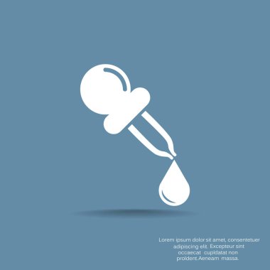 pipet işareti vektör çizim 