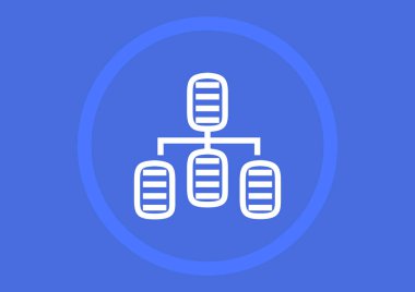 bilgi değişimi simgesi, vektör çizim