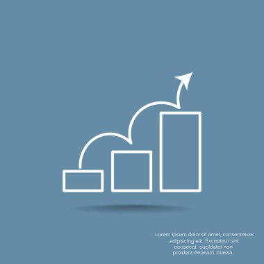 İş diyagramı basit simge vektör