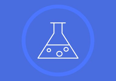 Kimya simgesi vektör illüstrasyonu 