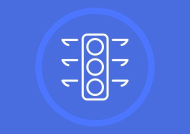 Semafor web simgesi. vektör tasarımı