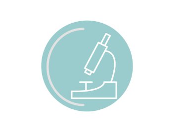 mikroskop işareti illüstrasyon vektör 