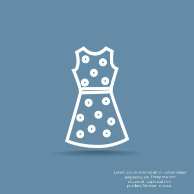 elbise web simgesi. vektör tasarımı