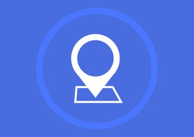 PIN işareti vektör çizim Haritası 