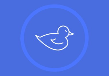 Kuş düz simgesi web tasarımı için