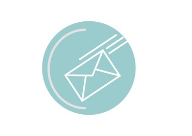 e-posta web simge vektör çizim