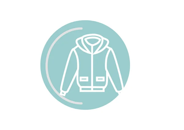 Sweatshirt Web Symbol Vektordesign — Stockvektor