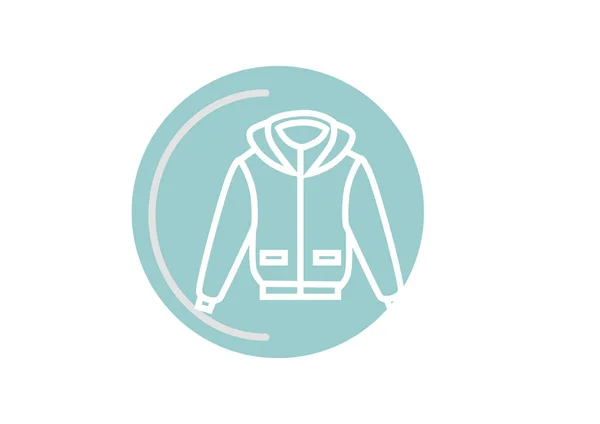 Sweatshirt Web Pictogram Vector Design — Stockvector