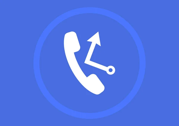 Segno Telefono Vettoriale Illustrazione — Vettoriale Stock