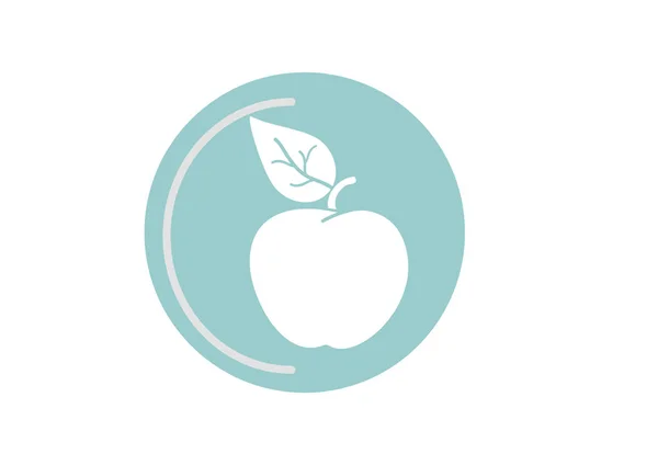 Manzana Signo Vector Ilustración — Archivo Imágenes Vectoriales