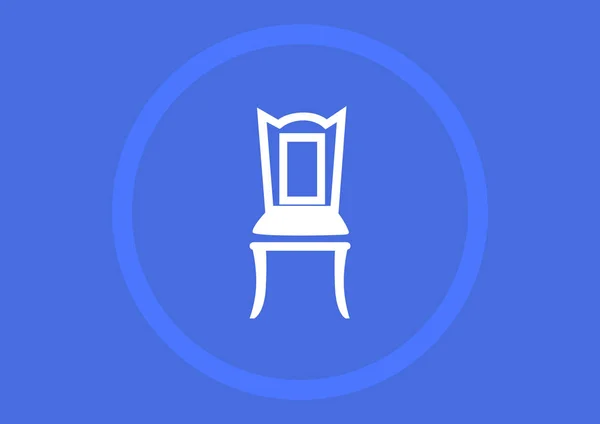 Ícone web cadeira — Vetor de Stock