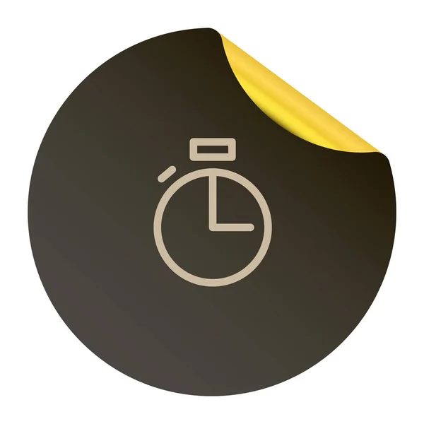 Reloj Signo Vector Ilustración — Vector de stock