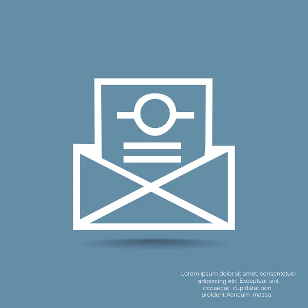 E-mail lettera elettronica — Vettoriale Stock