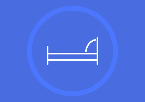 Bed Teken Vector Illustratie — Stockvector