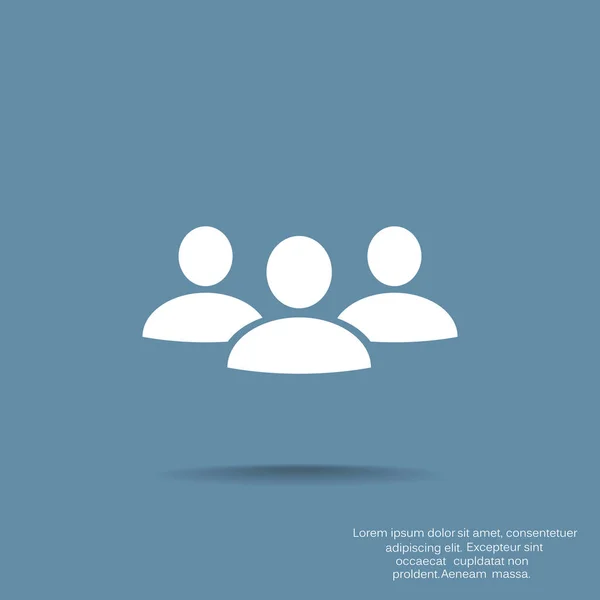 Grupo de pessoas ícone da web. Projeto vetorial — Vetor de Stock