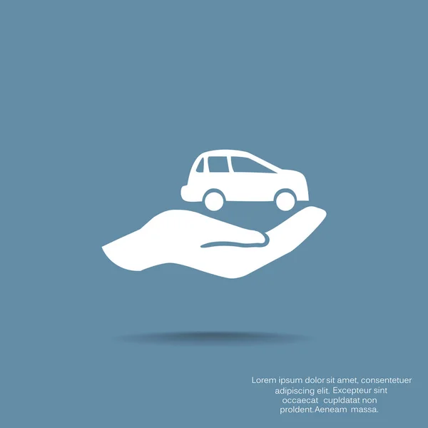 Car Insurance web icon. — Stock Vector