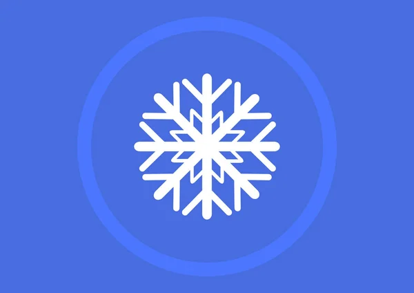 Snowflake Sign Vector Illustration — Stock Vector