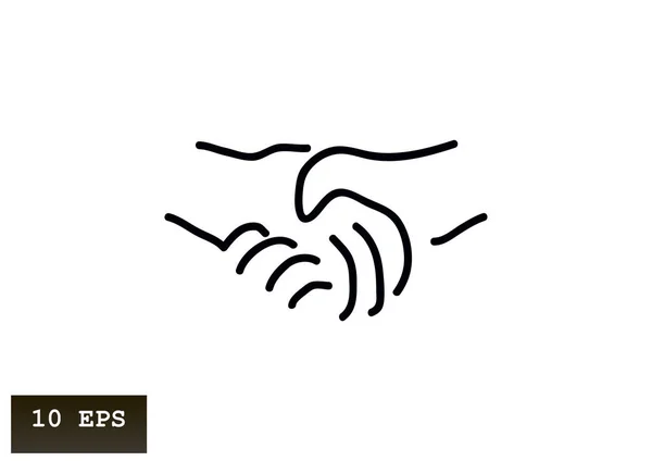 Web 握手的图标 矢量设计 — 图库矢量图片