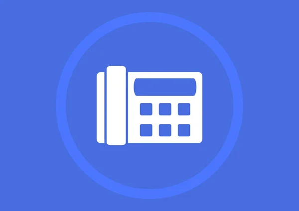 Fax phone web icon — Stock Vector