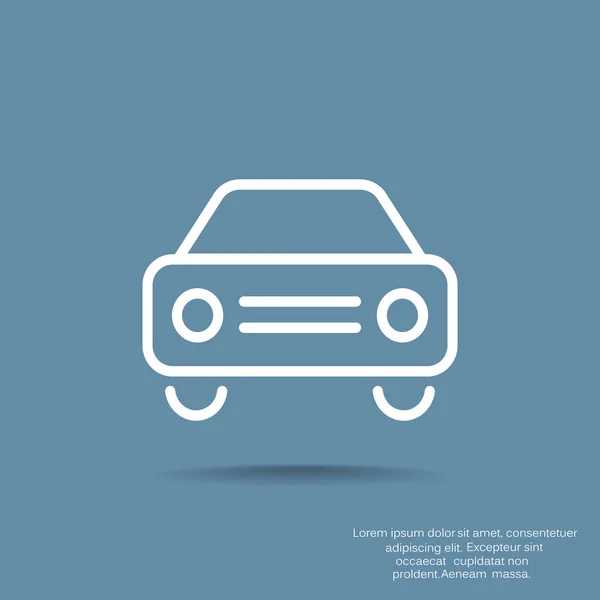 Car Web Icon Vector Design — Stock Vector
